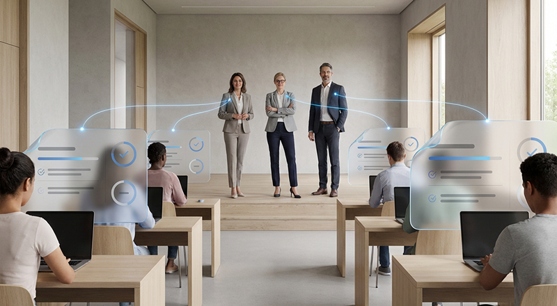 Provide visibility and control to administrators, examiners and question setters